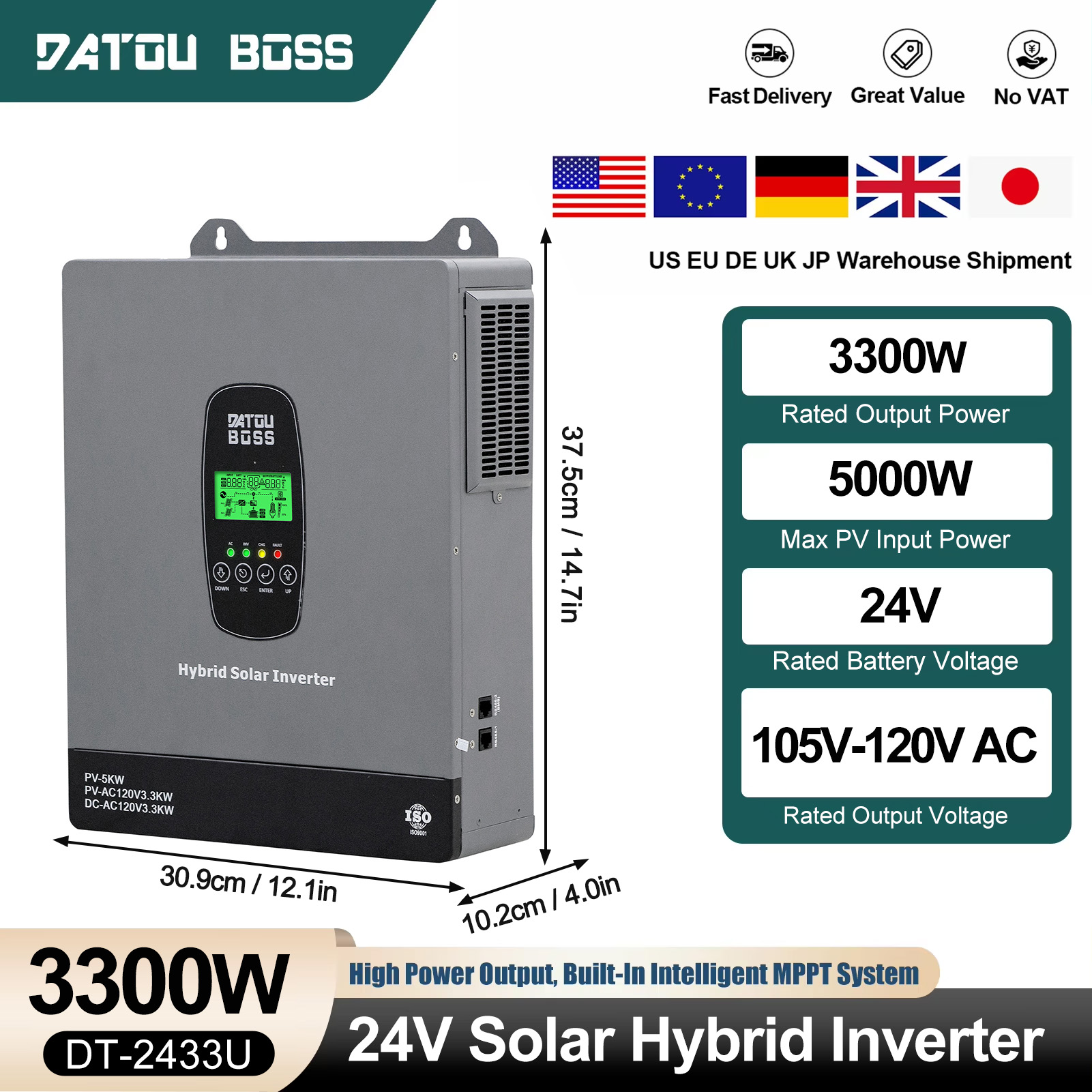 Drone Solar Charger - محول طاقة شمسية DATOUBOSS بقدرة 3300