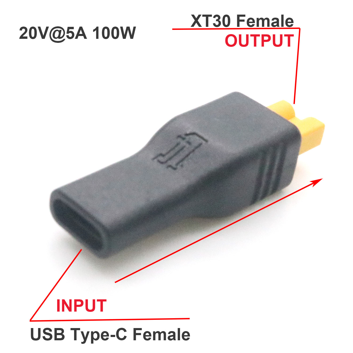 1 قطعة USB نوع C أنثى المدخلات - مراجعة Drone Battery Adapter وسعره