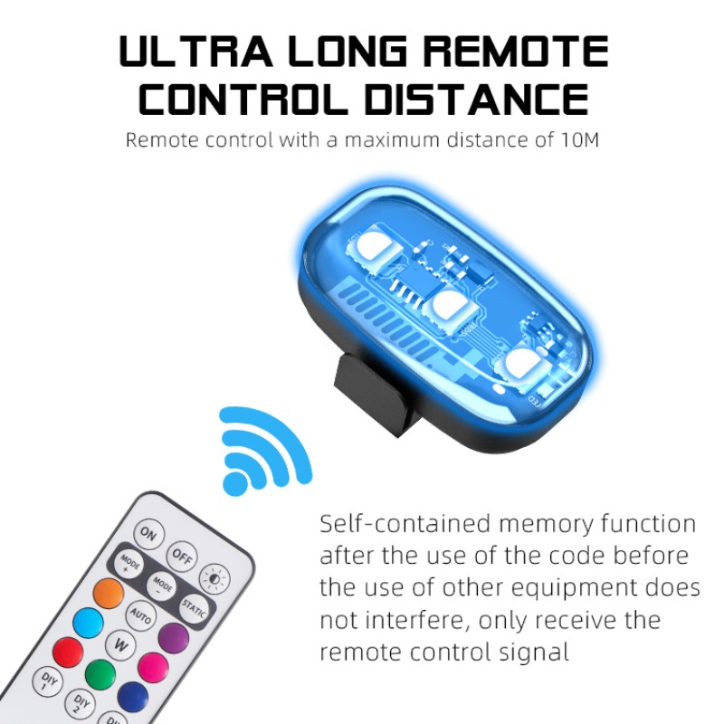 أضواء LED وامضة RGB للدراجات ا - مراجعة Drone Strobe Light وسعره